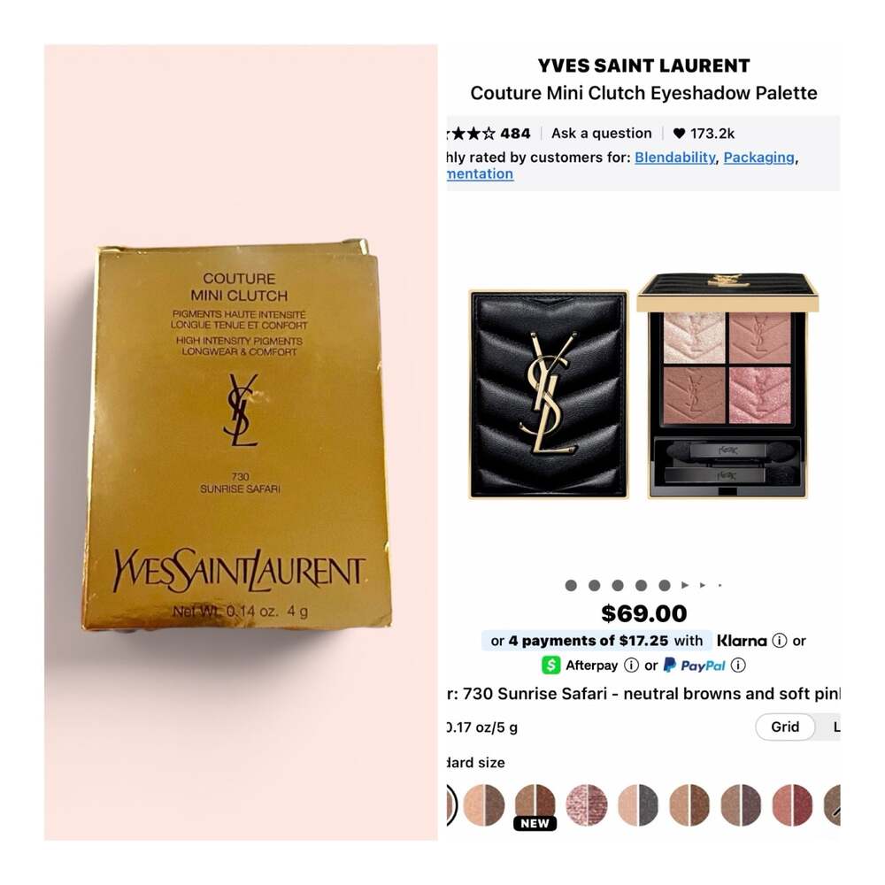 Yves Saint Laurent Couture Mini Clutch Eyeshadow Palette in 730 Sunrise Safari